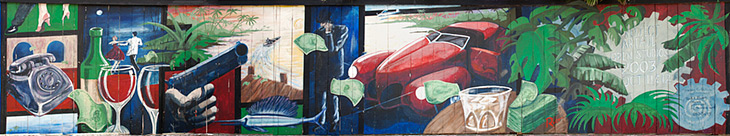 Dialing for Dollars mural by Robert Burg