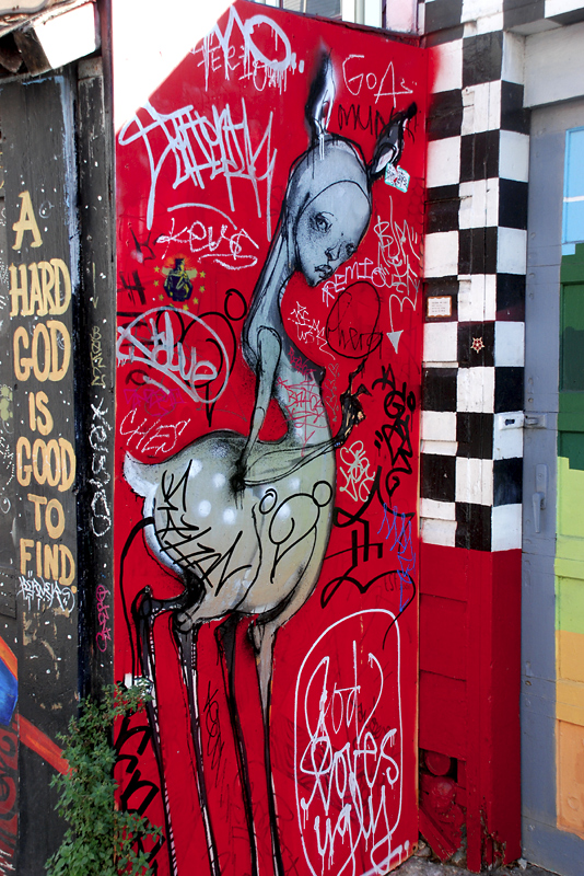 God Loves Ugly mural by Hera