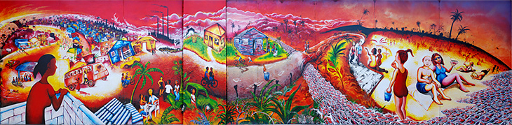 From Border to Border mural by Joel Bergner