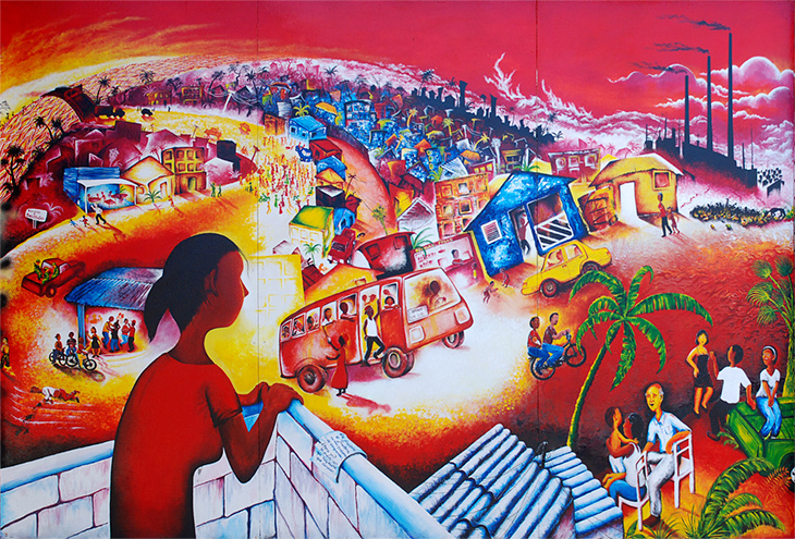 From Border to Border mural by Joel Bergner