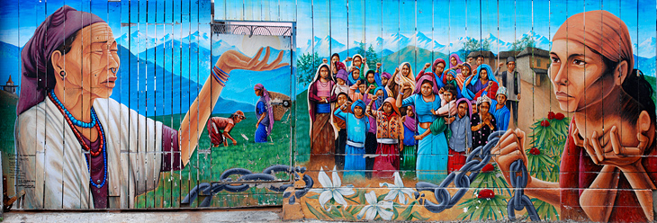 Naya Bihana mural by Martin Travers
