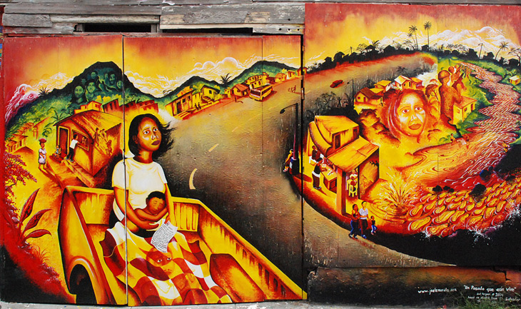 Past That Still Lives mural by Joel Bergner