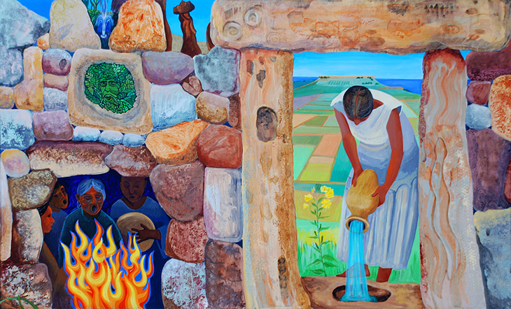 Looking In And Through mural by The Family Sultan