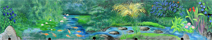 The Zen Garden III mural by Vera Lowdermilk