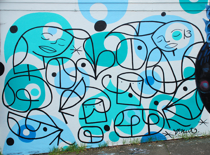 Untitled mural by Greg Pnut Galinsky