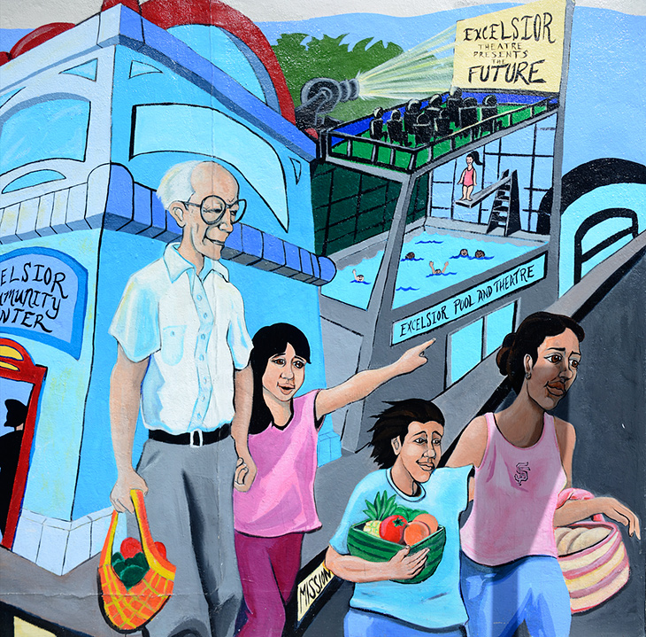 The San Francisco that You Should Know mural by Precita Eyes