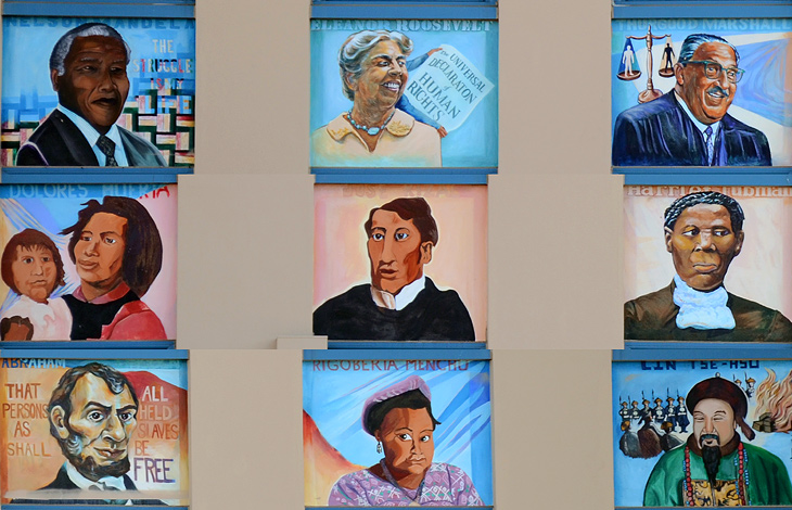 Keep Our Ancient Roots Alive mural by Susan Kelk Cervantes