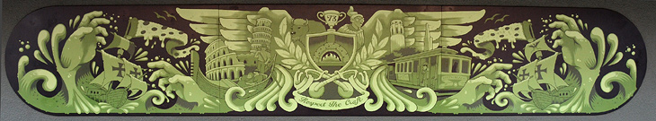 Respect The Craft mural by Jeremy Fish