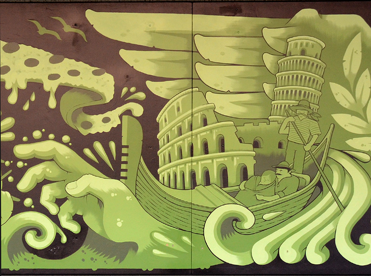 Respect The Craft mural by Jeremy Fish