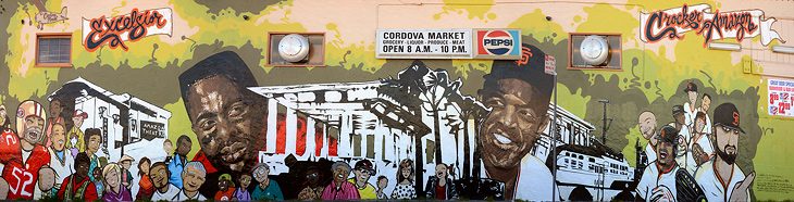 A Neighborhood Inspired by History and Champions mural by Max Ehrman