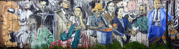Icons of Mexican Art mural by Hector Escarraman