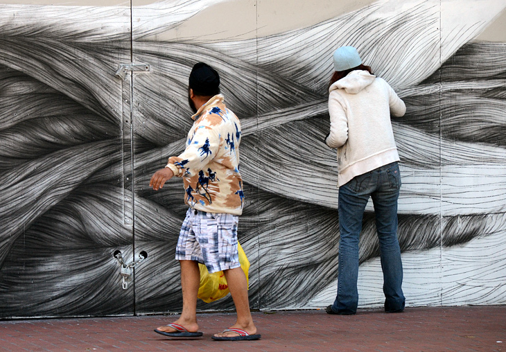 Central Market Dreamscape mural by Paz de la Calzada