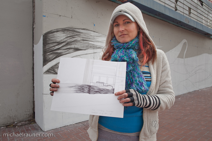 Central Market Dreamscape mural by Paz de la Calzada