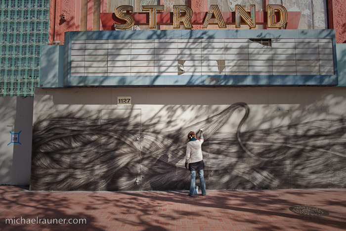 Central Market Dreamscape mural by Paz de la Calzada