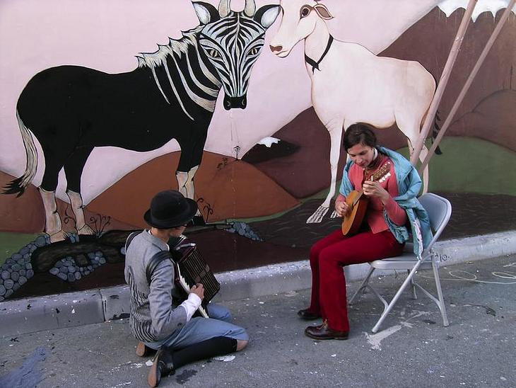 The End Will Come mural by Carolyn Ryder Cooley, Lena Wolff