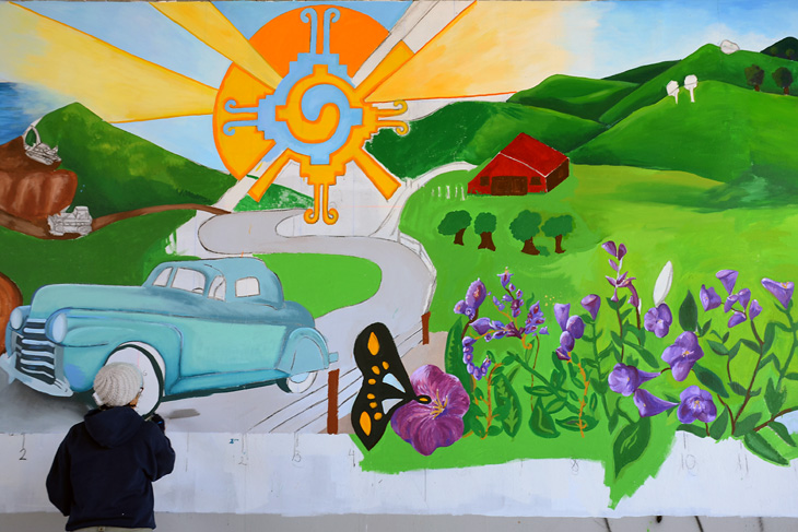 What's Going On? mural by Christy Majano