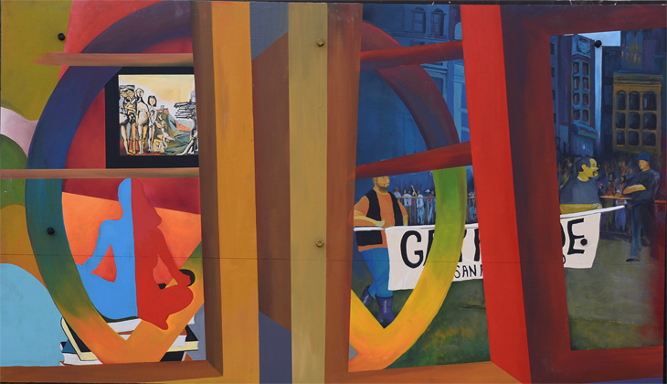 History of Polk Street mural by Dray