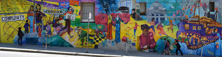 The Gifts You Take Are Equal To The Gifts You Make mural by Catalina Gonzalez, Marta Ayala