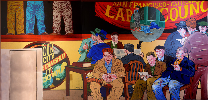 1934 General Strike mural by Chuck Sperry
