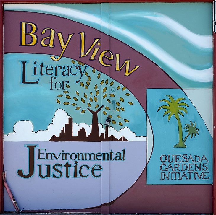 History of Bayview mural by Bryana Fleming