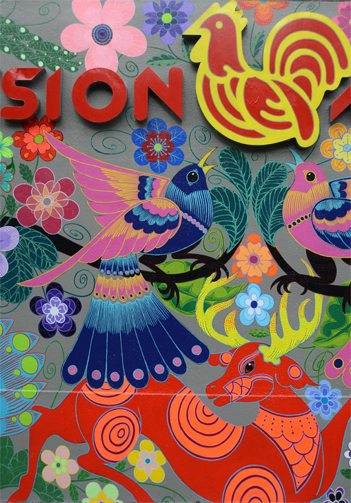 Amate Mission mural by Jet Martinez