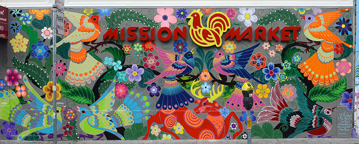 Amate Mission mural by Jet Martinez