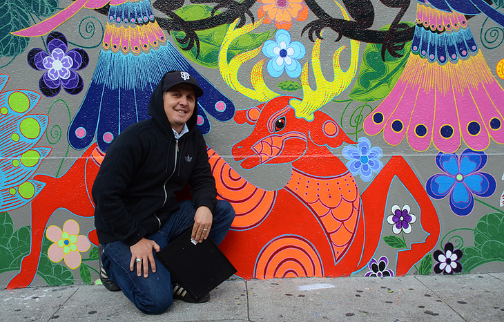 Amate Mission mural by Jet Martinez