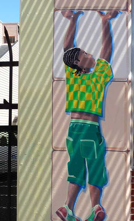 Mission Family Center mural by Rafael Landea