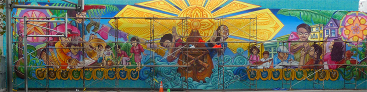 Filipino Education Center Mural mural by Cece Carpio