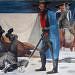 Hardships on the Emigrant Trail by Anton Refregier, Mission and Spear, South of Market